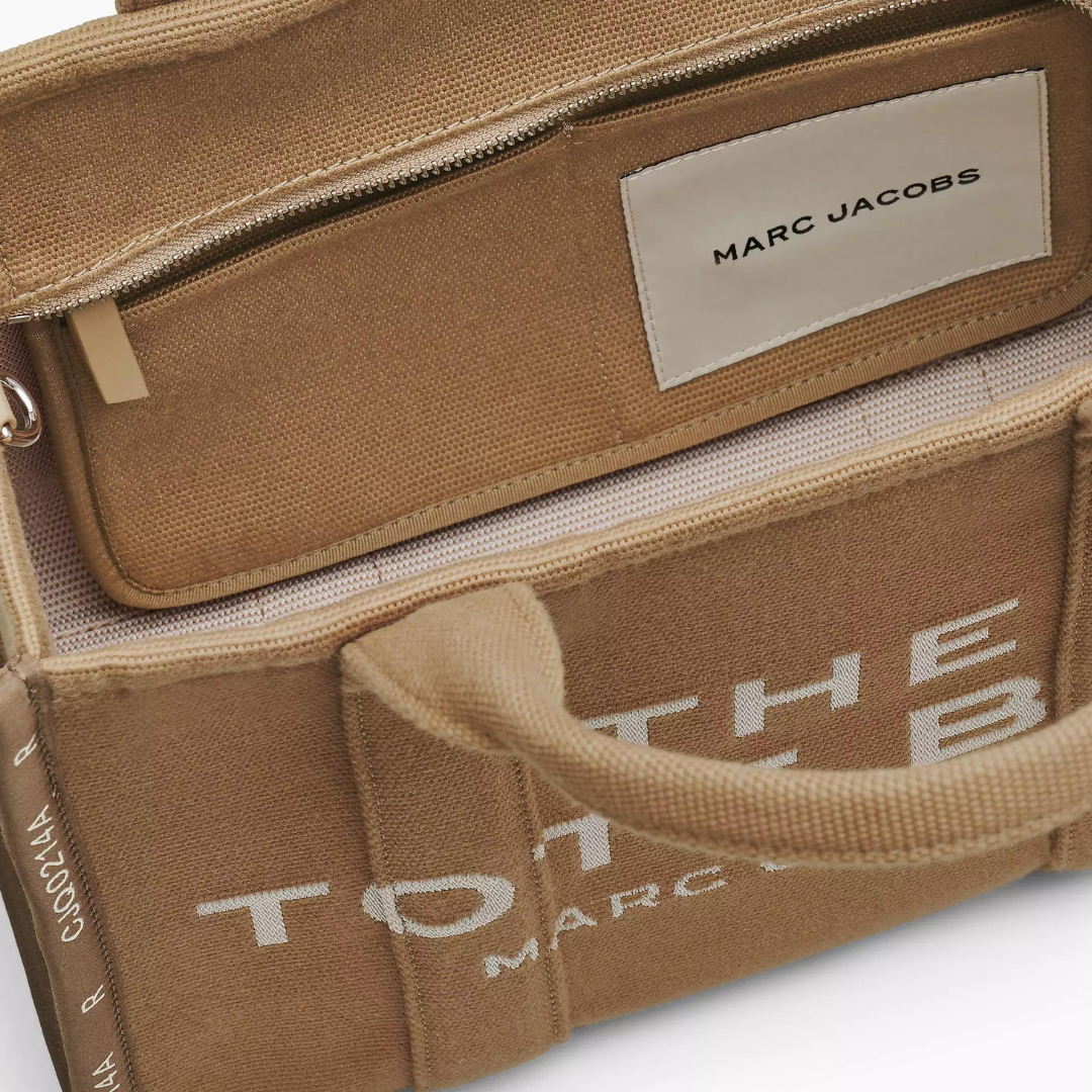 The Jacquard Medium Tote Bag in Camel Handbags MARC JACOBS - LOLAMIR