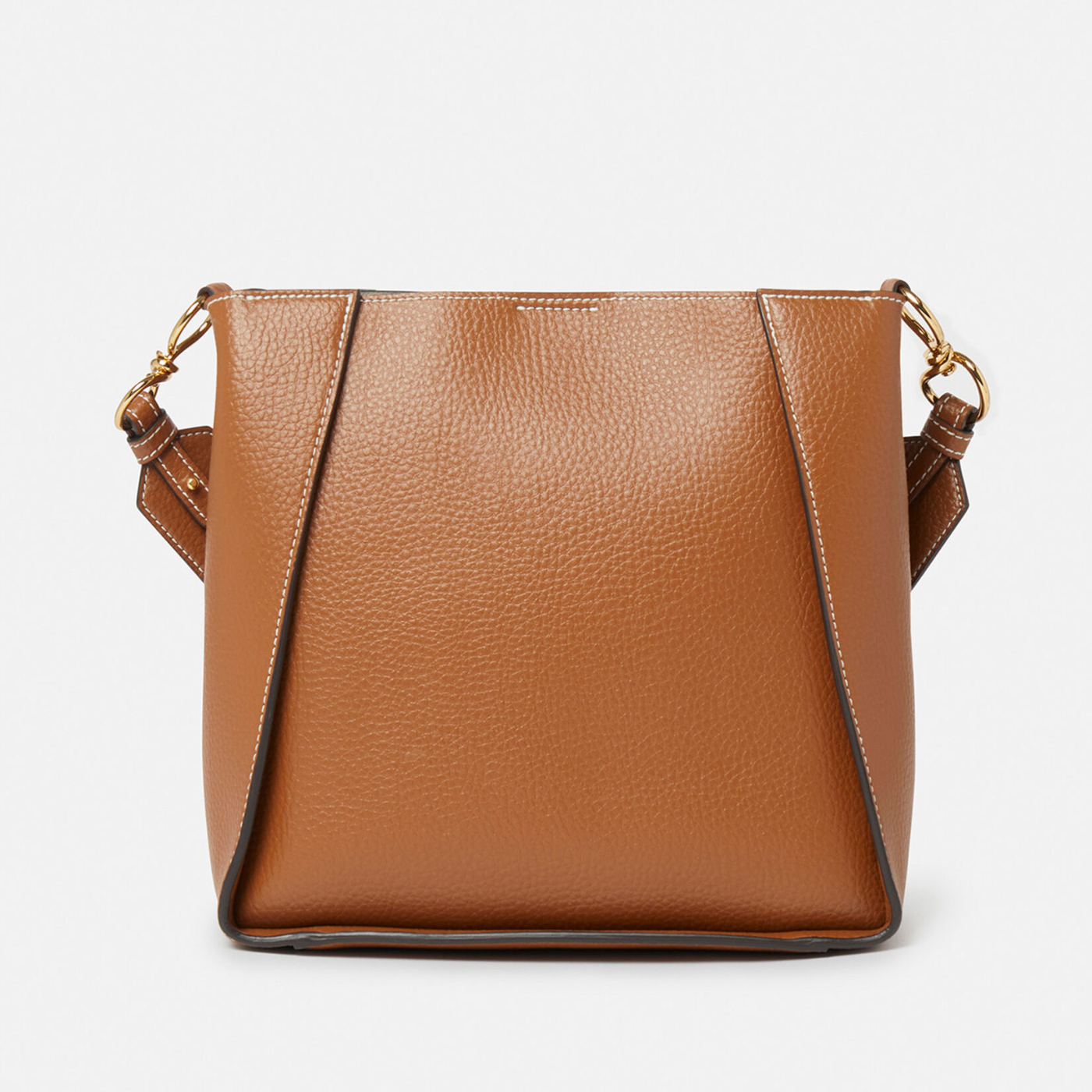 Stella Logo Studded Shoulder Bag in Pecan Handbags STELLA MCCARTNEY - LOLAMIR
