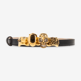 The Knuckle Belt in Black/Gold