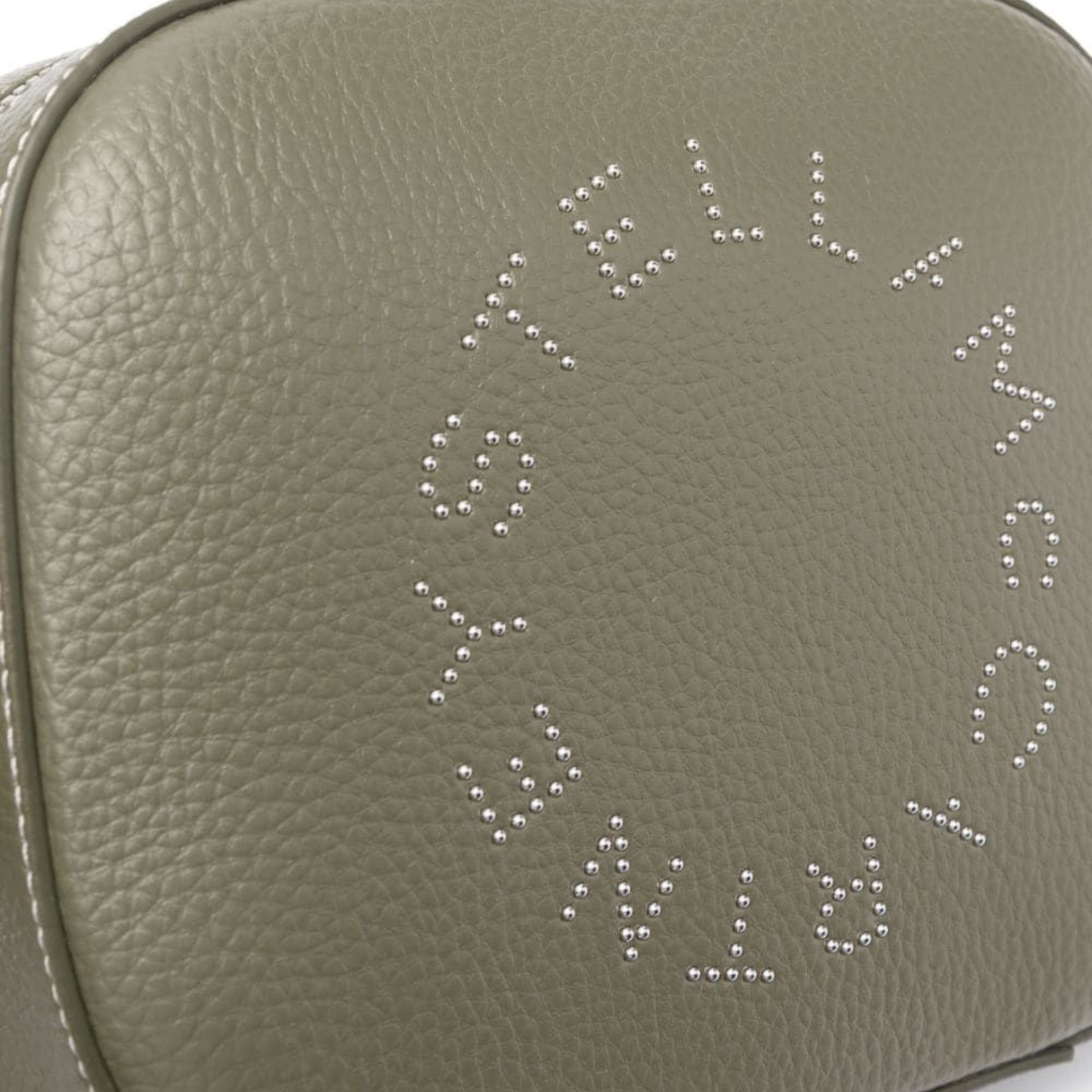 Stella Logo Studded Mini Bag in Military Green Handbags STELLA MCCARTNEY - LOLAMIR