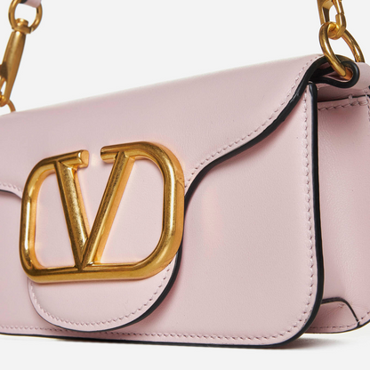 Locò Small Shoulder Bag in Powder Rose Handbags VALENTINO - LOLAMIR