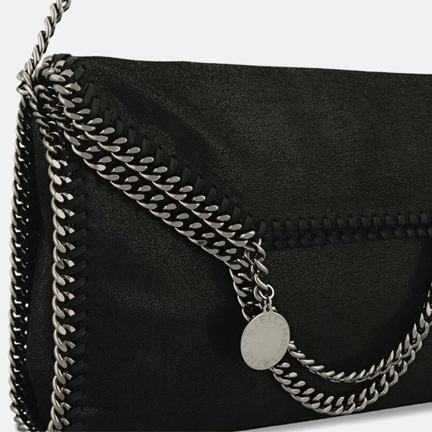 Falabella Fold-Over Tote in Black Handbags STELLA MCCARTNEY - LOLAMIR