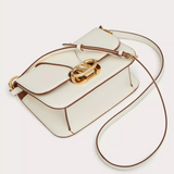 VLogo O'Clock Small Shoulder Bag in Ivory