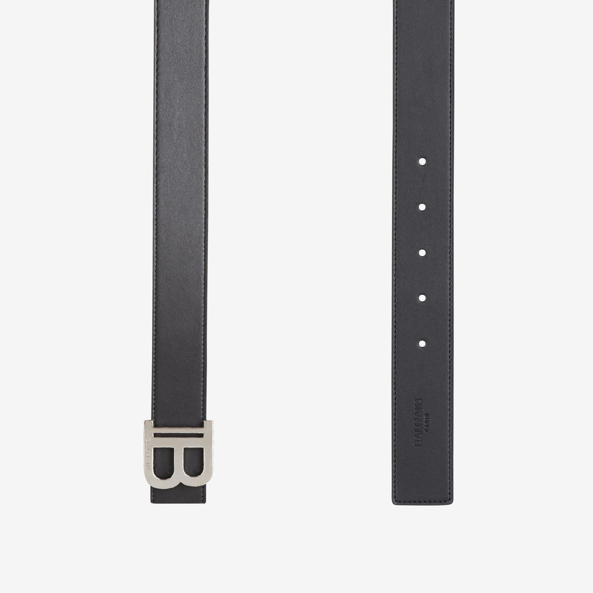 B-Logo Reversible Belt in Black/Olive