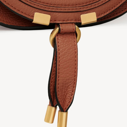 Marcie Small Saddle Bag in Tan Handbags CHLOE - LOLAMIR