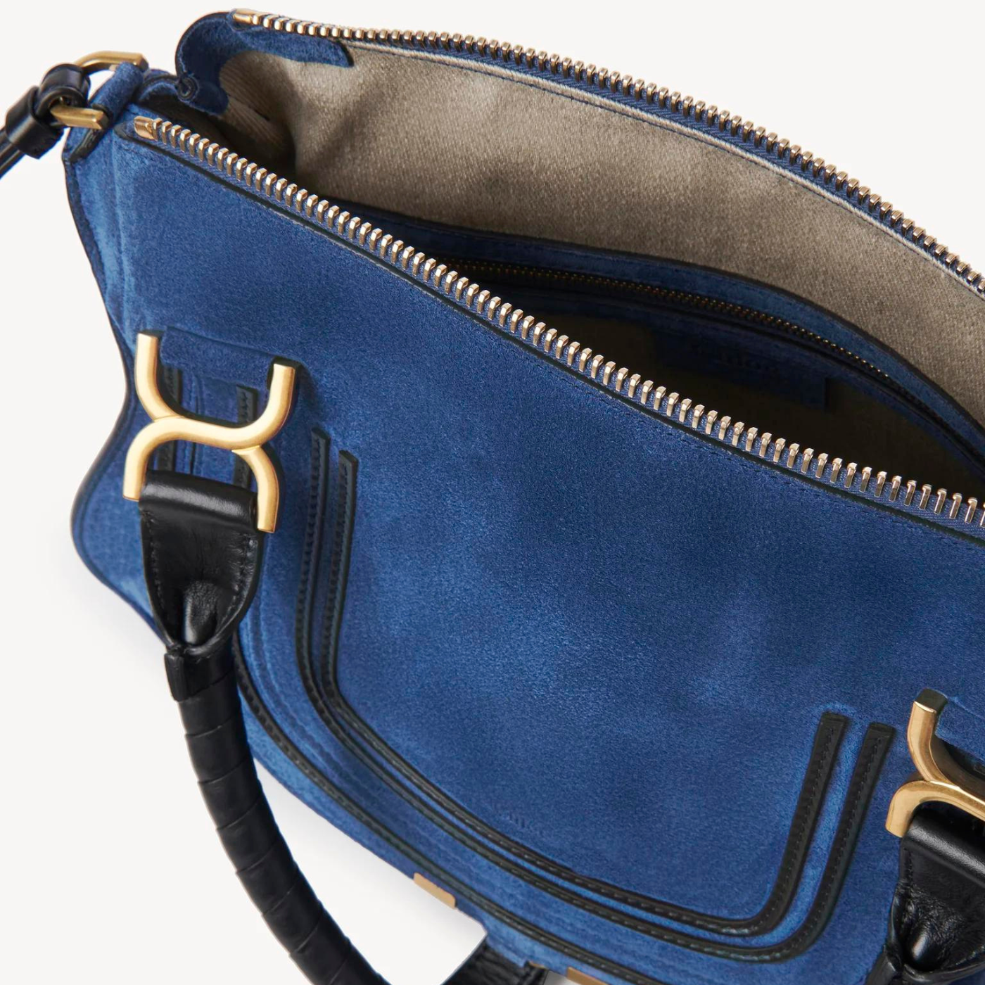 Marcie Double Carry Bag in Deep Denim Handbags CHLOE - LOLAMIR