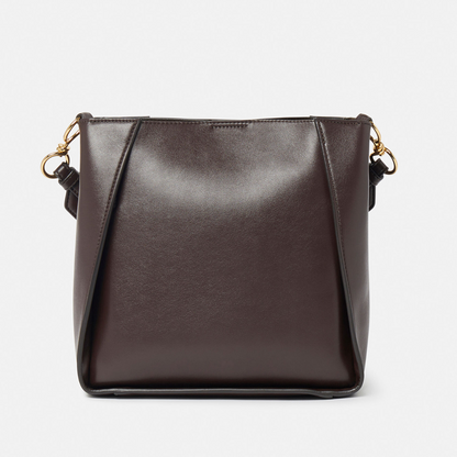 Stella Logo Shoulder Bag in Chocolate Brown Handbags STELLA MCCARTNEY - LOLAMIR