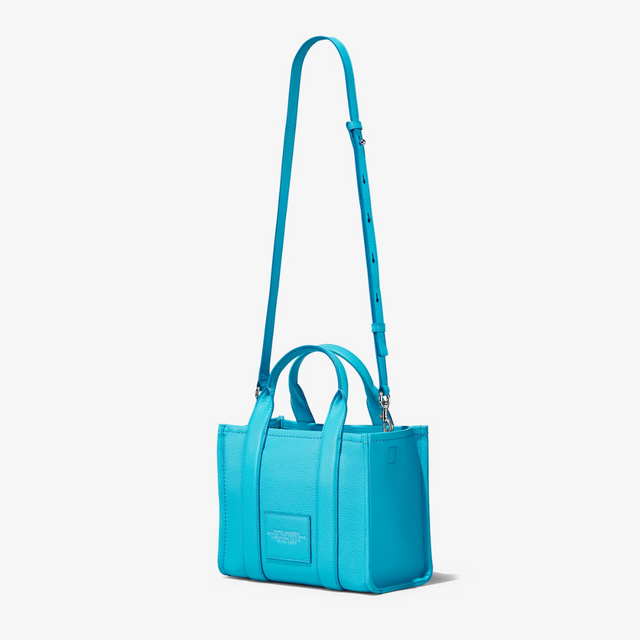 The Leather Medium Tote Bag in Light Blue Handbags MARC JACOBS - LOLAMIR