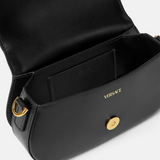 Greca Goddess Mini Shoulder Bag in Black Handbags VERSACE - LOLAMIR