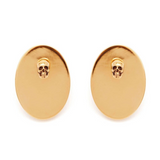 Goldtone Faceted Stud Earrings