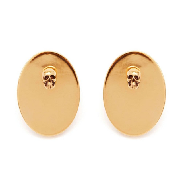 Goldtone Faceted Stud Earrings
