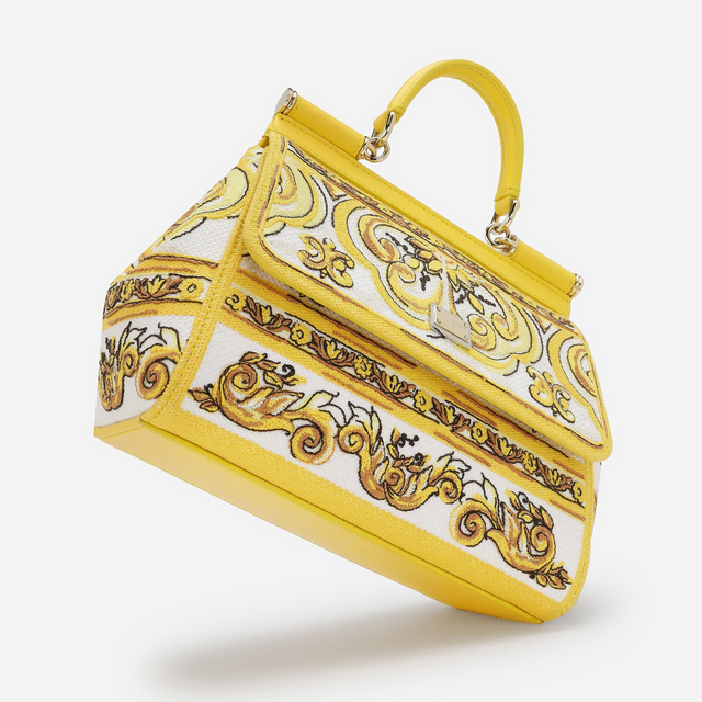 Sicily Medium Handbag in Majolica Print