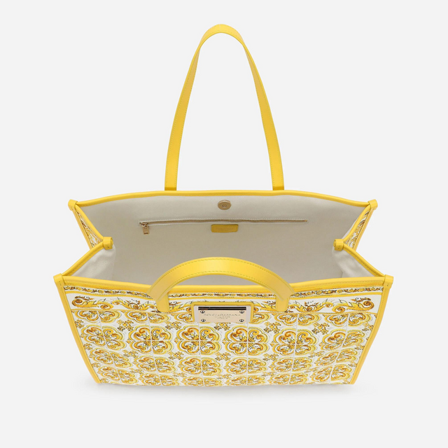 Majolica Large Shopper in Yellow