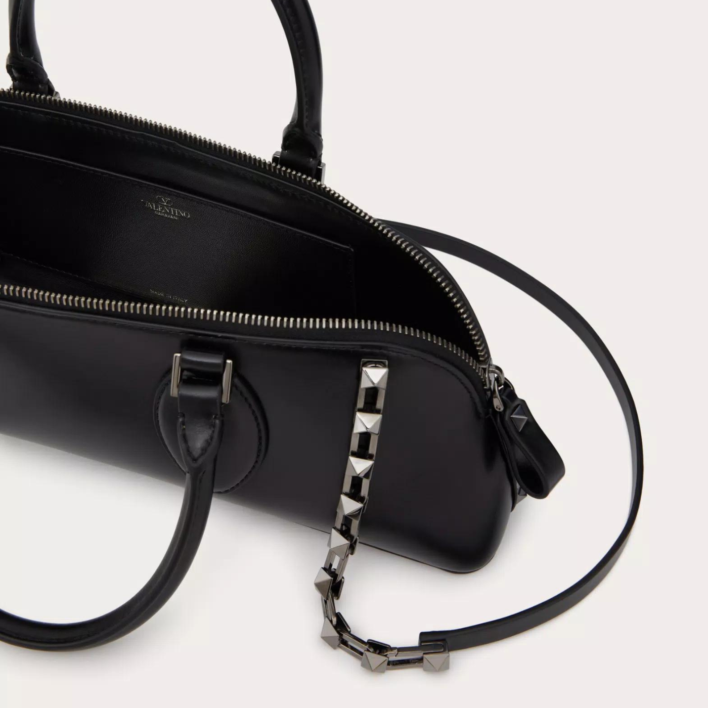 Rockstud E/W Crossbody Bag in Black Handbags VALENTINO - LOLAMIR