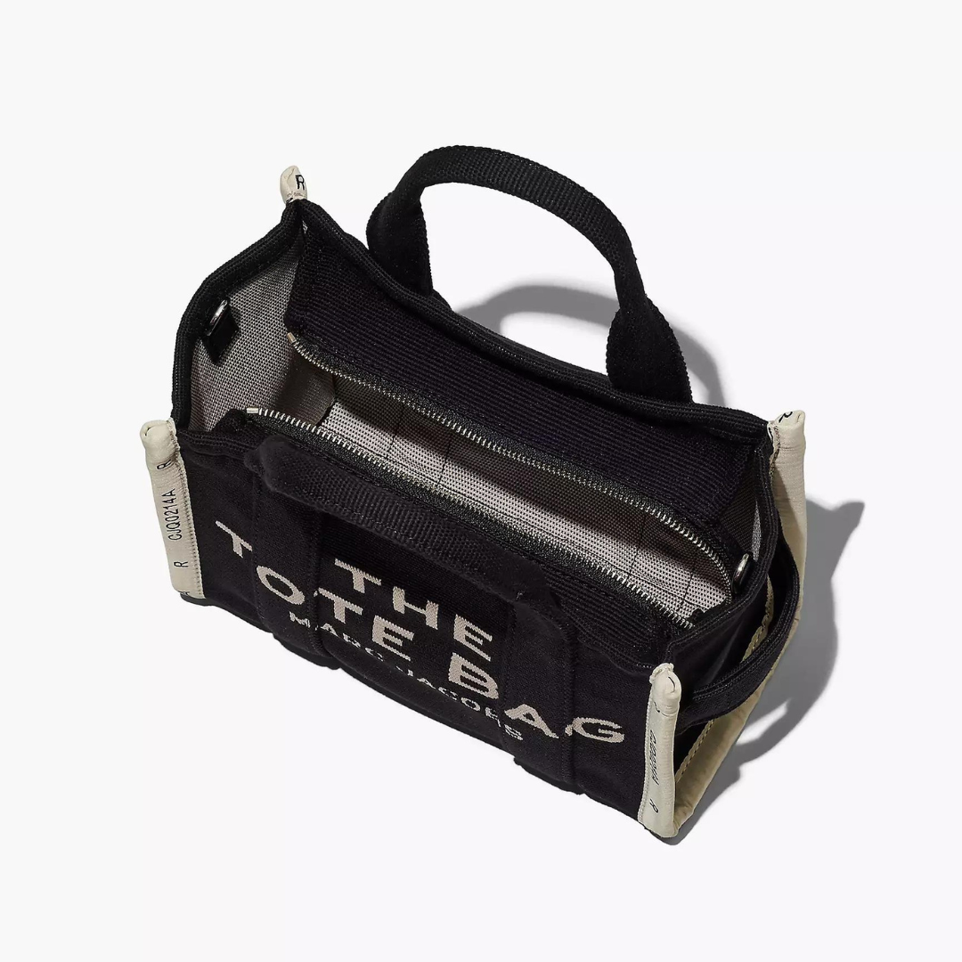 The Jacquard Small Tote Bag in Black Handbags MARC JACOBS - LOLAMIR