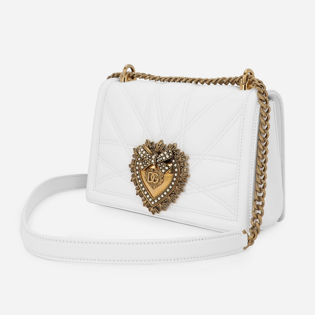 Devotion Medium Shoulder Bag in White