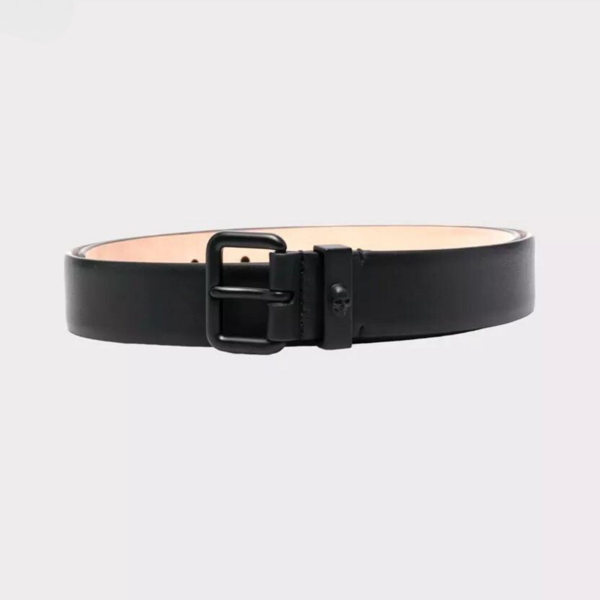 Skull Belt Tone on Tone in Black