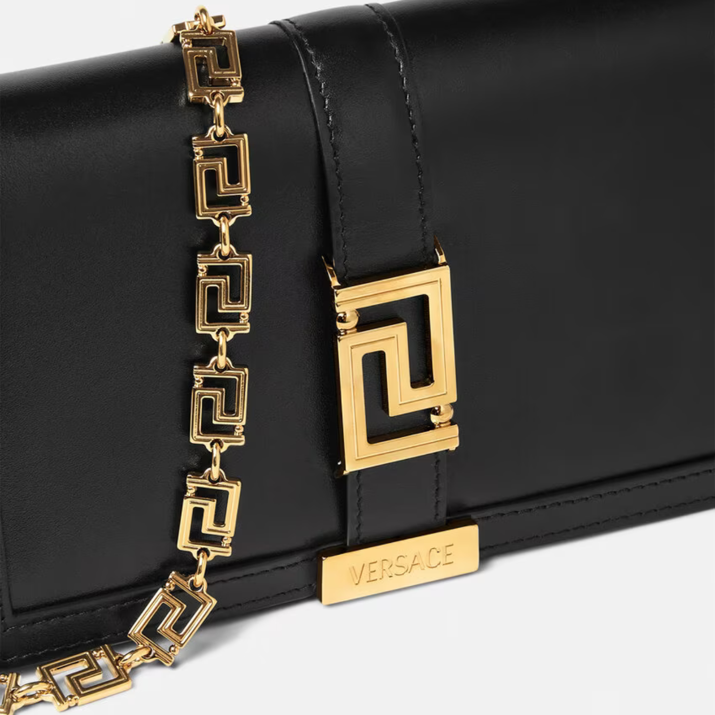 Greca Goddess Mini Bag in Black Handbags VERSACE - LOLAMIR