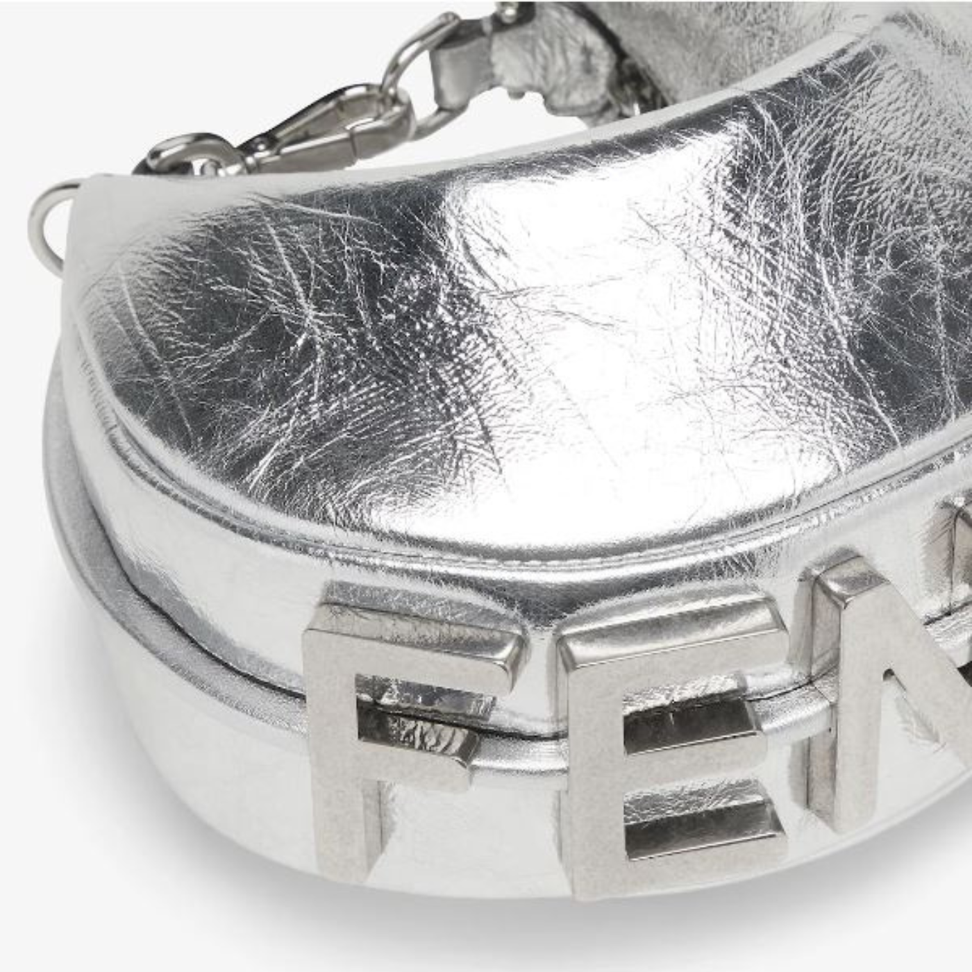 Fendigraphy Mini in Silver Handbags FENDI - LOLAMIR