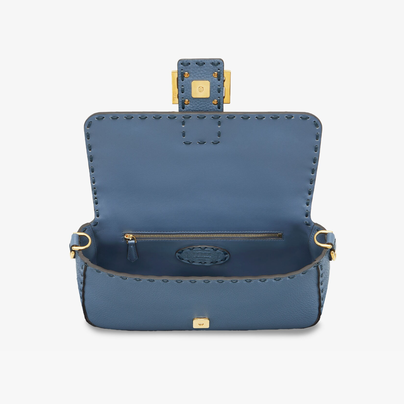 Baguette Bag in Blue Selleria Handbags FENDI - LOLAMIR