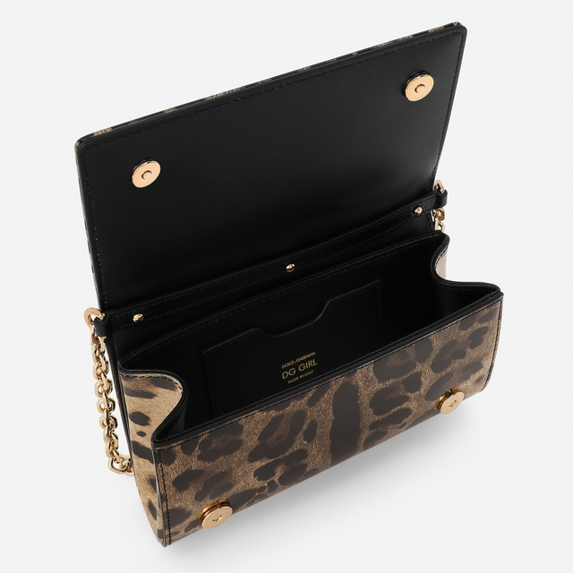 DG Girls Mini Top Handle Bag in Animal Print