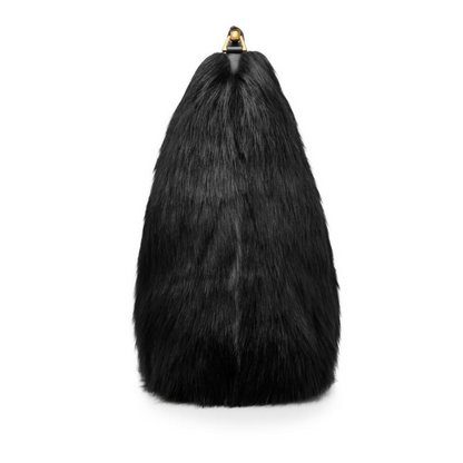Bianca Faux Fur Large Hobo in Black Handbags TOM FORD - LOLAMIR