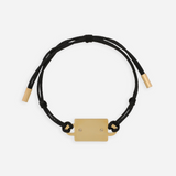 Cord & Logo Tag Bracelet