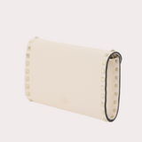 Rockstud Mini Clutch Bag in Ivory