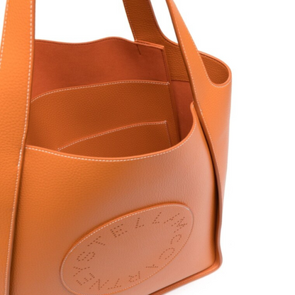 Stella Logo Square Tote Bag in Flamingo Handbags STELLA MCCARTNEY - LOLAMIR