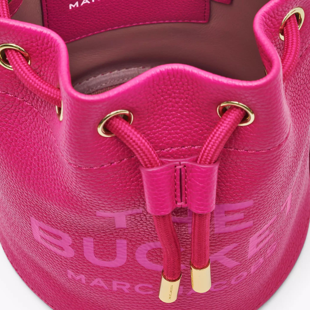 The Bucket Bag in Lipstick Pink Handbags MARC JACOBS - LOLAMIR