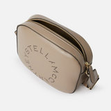 Logo Crossbody Camera Bag in Taupe