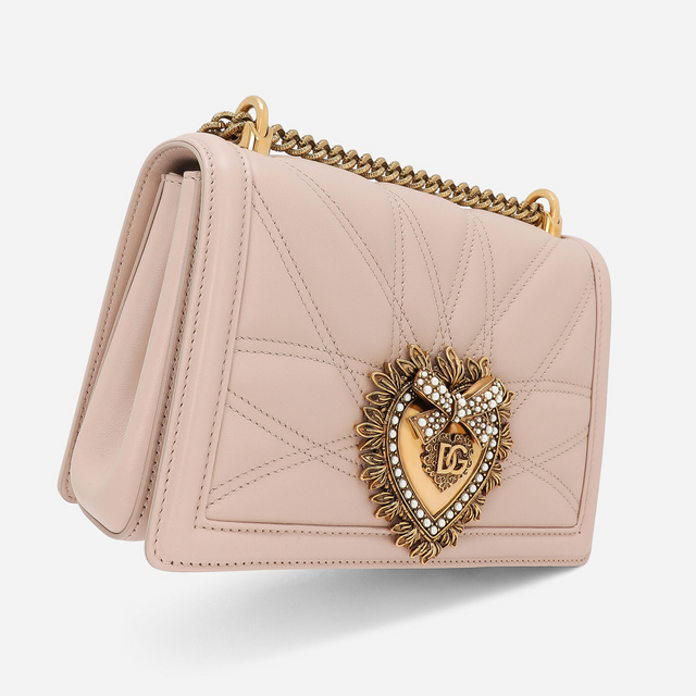 Devotion Medium Shoulder Bag in Pale Pink