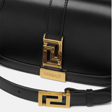 Greca Goddess Mini Shoulder Bag in Black Handbags VERSACE - LOLAMIR