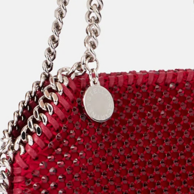 Falabella Crystal Mesh Tiny Tote Bag