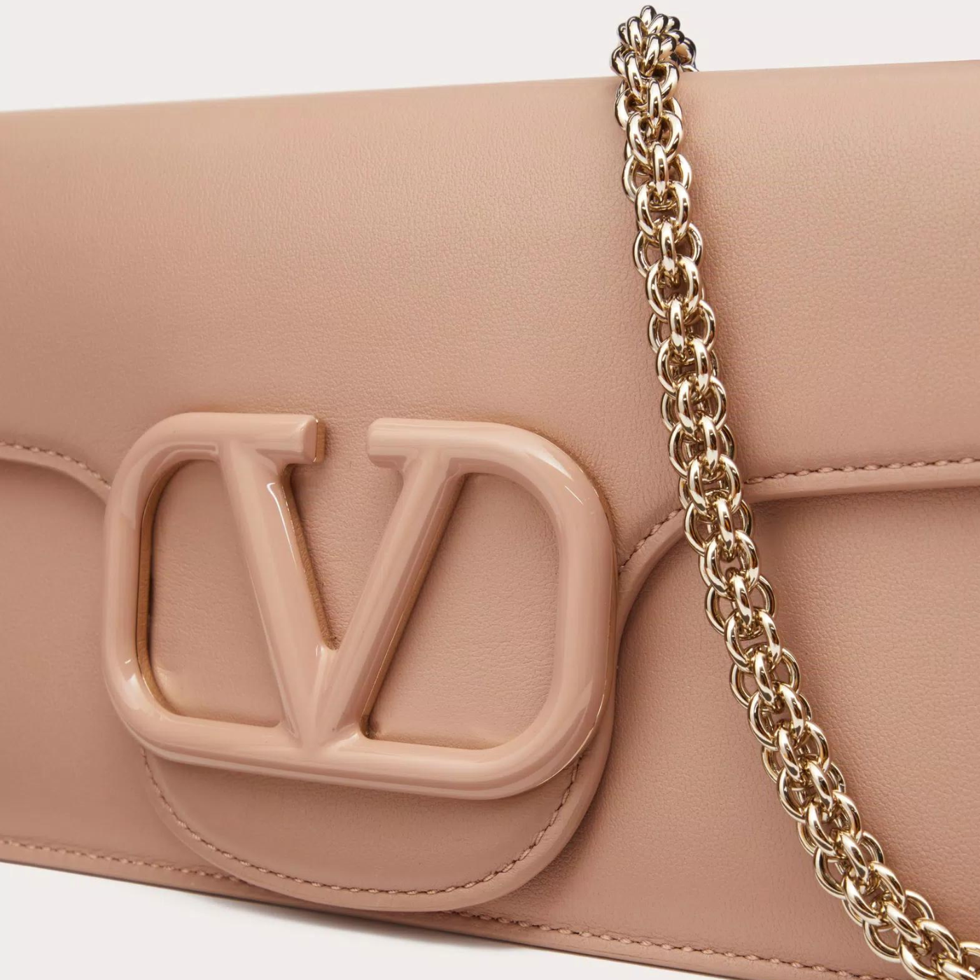 Locò Shoulder Bag in Rose Cannelle Handbags VALENTINO - LOLAMIR