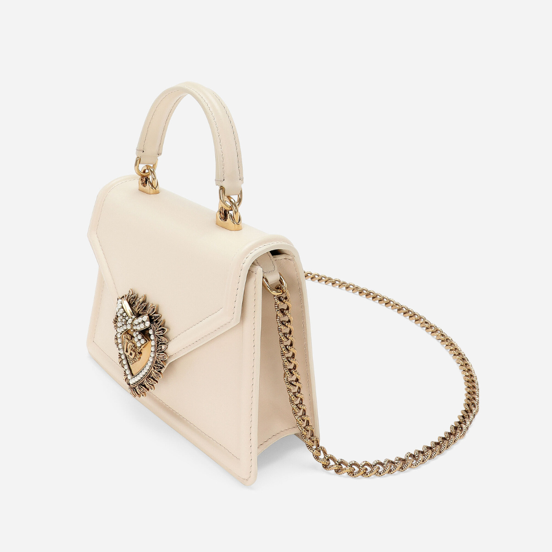 Devotion Small Top Handle in Cream Handbags DOLCE & GABBANA - LOLAMIR
