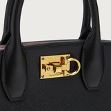 Ferragamo Studio Box bag (M) in Black Handbags FERRAGAMO - LOLAMIR