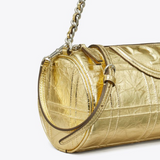 Fleming Barrel Bag in Gold