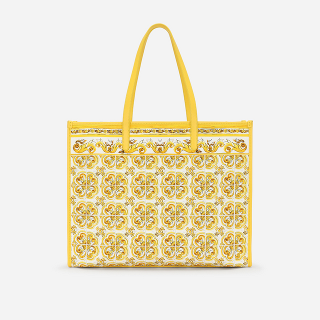 Majolica Large Shopper in Yellow