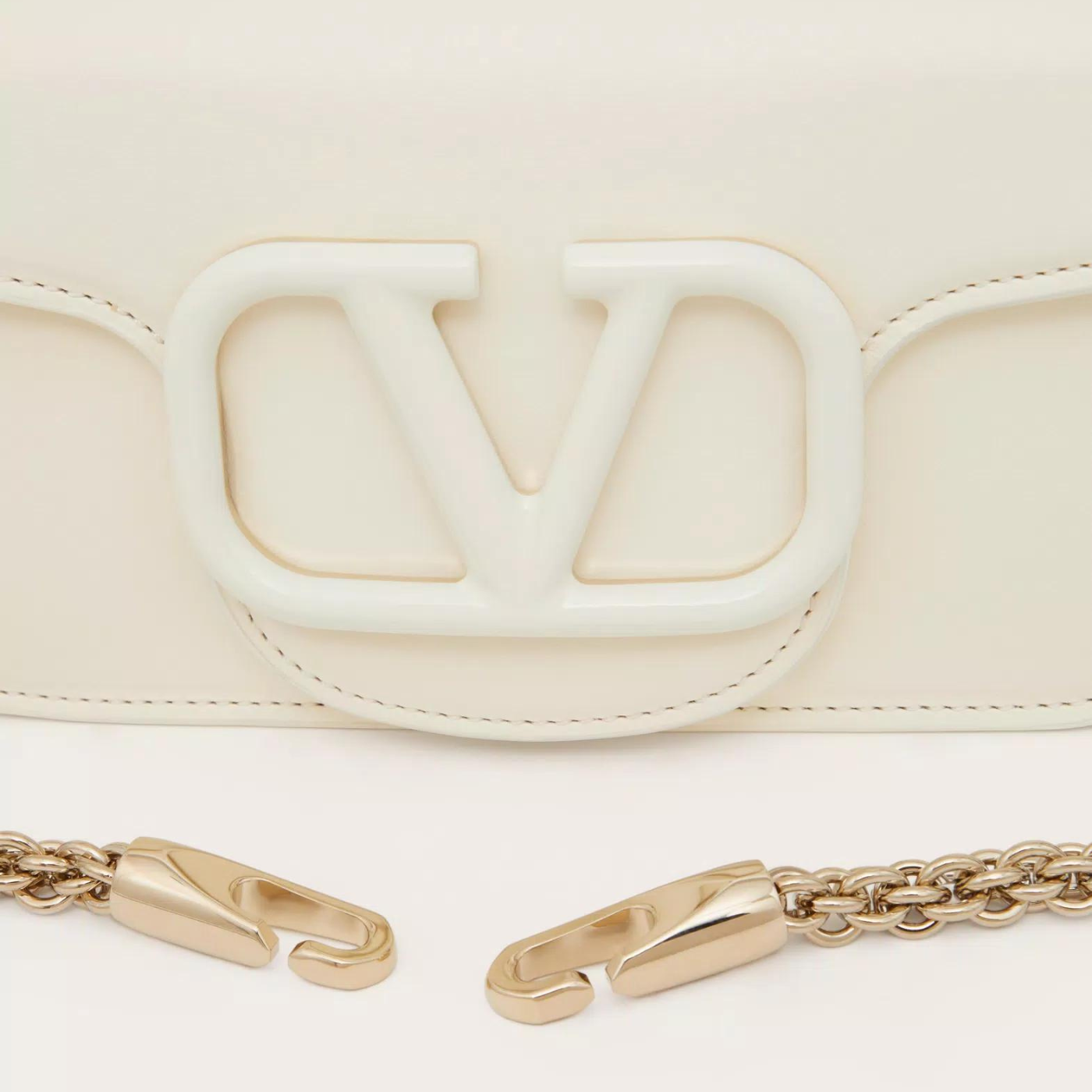 Locò Small Shoulder Bag in Ivory Handbags VALENTINO - LOLAMIR