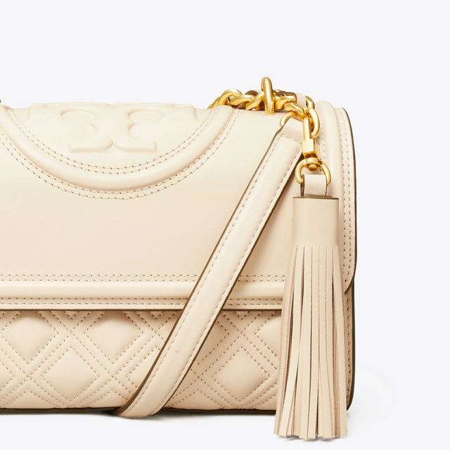 Fleming Small Convertible Bag in Cream