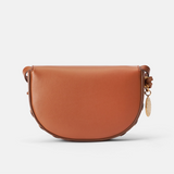 Frayme Whipstitch Small Shoulder Bag in Tan