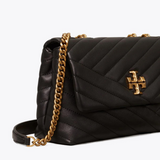 Kira Small Chevron Bag in Black