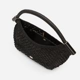 Sicily Crochet Handbag in Black