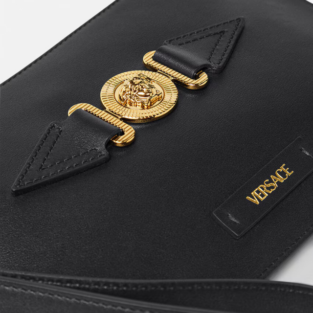 Medusa Biggie Small Pouch in Black/Gold