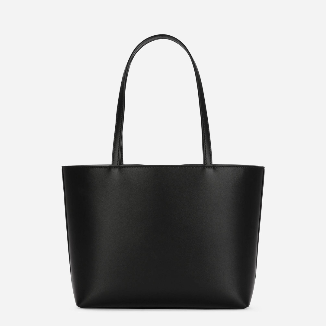 DG Logo Small Shopper in Black Handbags DOLCE & GABBANA - LOLAMIR