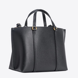 Classic Tumbled Leather Shopper Bag in Black Handbags PINKO - LOLAMIR