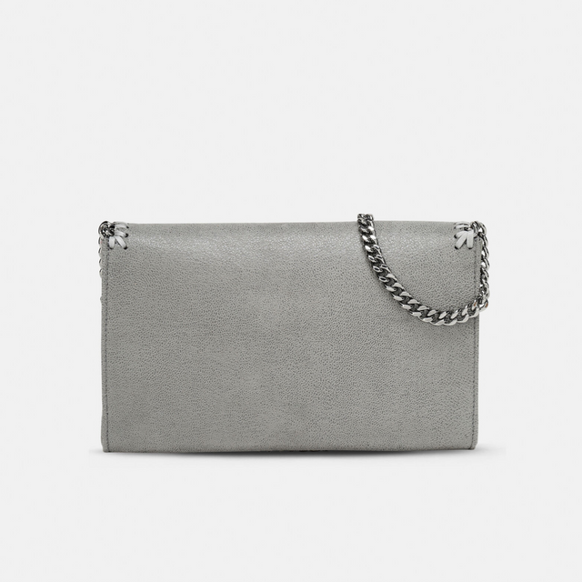 Falabella Wallet Crossbody Bag in Grey