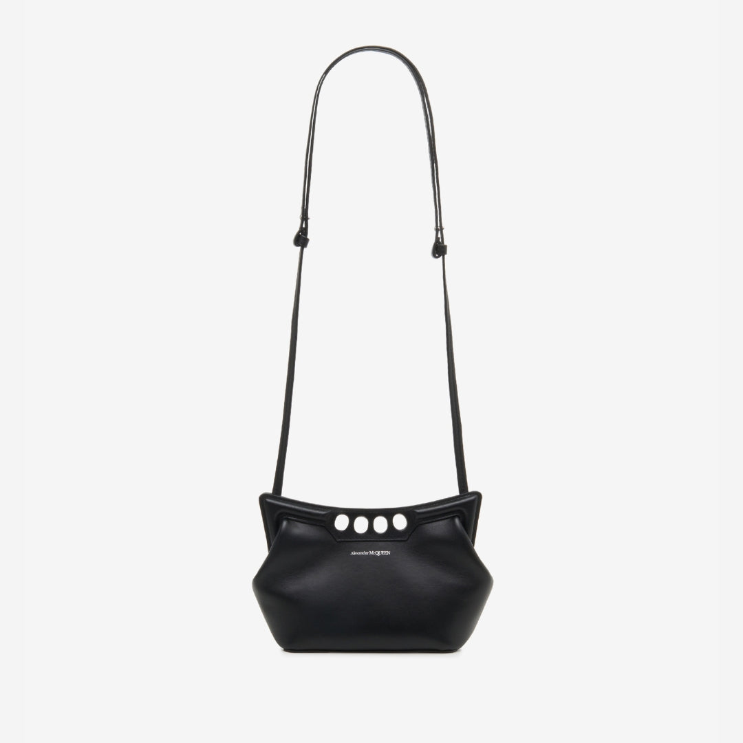 The Peak Bag Mini in Black Handbags ALEXANDER MCQUEEN - LOLAMIR