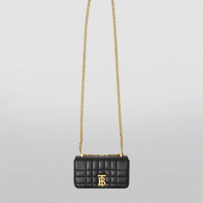 Mini Lambskin Lola Cross-Body Bag in Black Handbags BURBERRY - LOLAMIR